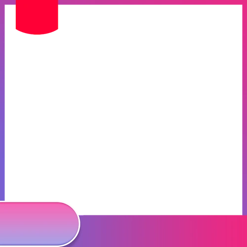 淘宝天猫主图边框相框店铺装修设计详情描述png素材9个