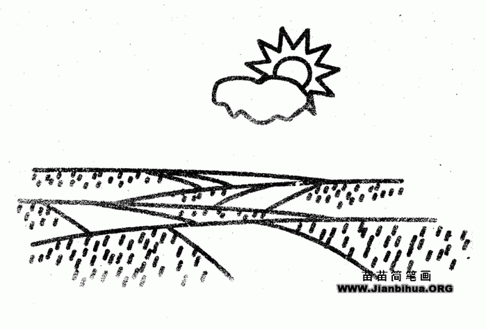 原野简笔画图片教程