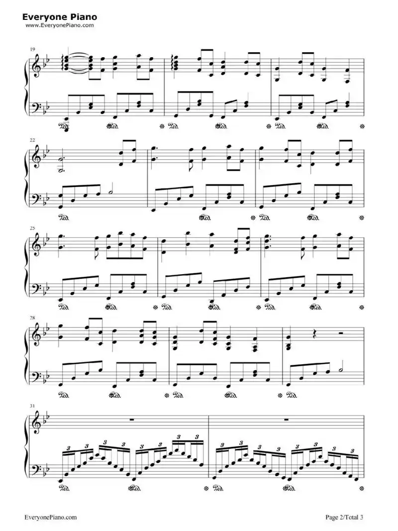 《穿越时空的思念》钢琴谱 需要的自行下载叭