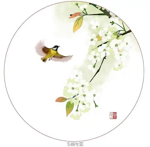 背景 古风 古韵 中国风 手帐素材 插画 手绘 彩绘 头像 壁纸