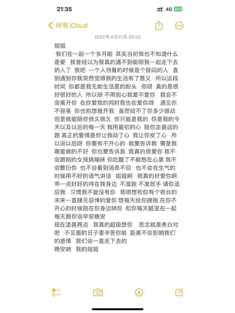 给女朋友的小作文