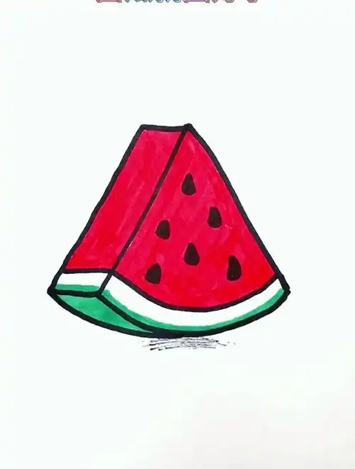 用一个倒v画西瓜91,简单还好看,快和我一起组队学!