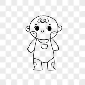 婴儿简笔画图片