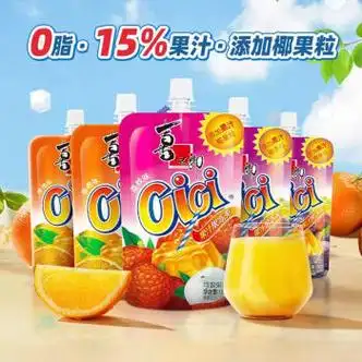 喜之郎果汁果冻爽150g果冻荔枝凤梨香橙10支装吸吸冻儿童零食凤梨味10