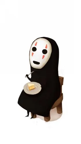 宫崎骏动漫动画片 治愈系 千与千寻 无脸男小清新壁纸 锁屏 简单78