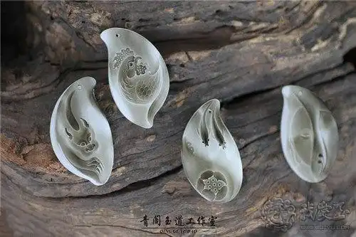 欣赏和田玉手镯镯芯巧雕多图