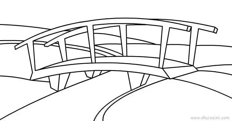 桥简笔画画法图解