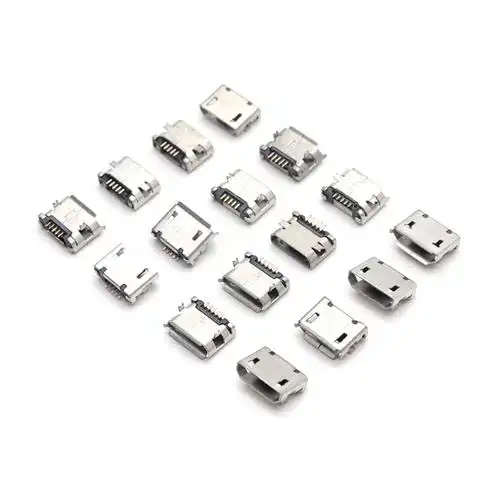 microusb母座脚7.2mm插脚手机数据充电安卓接口连接器