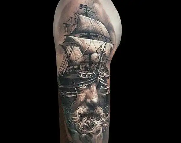 欧美个性写实风纹身图案4