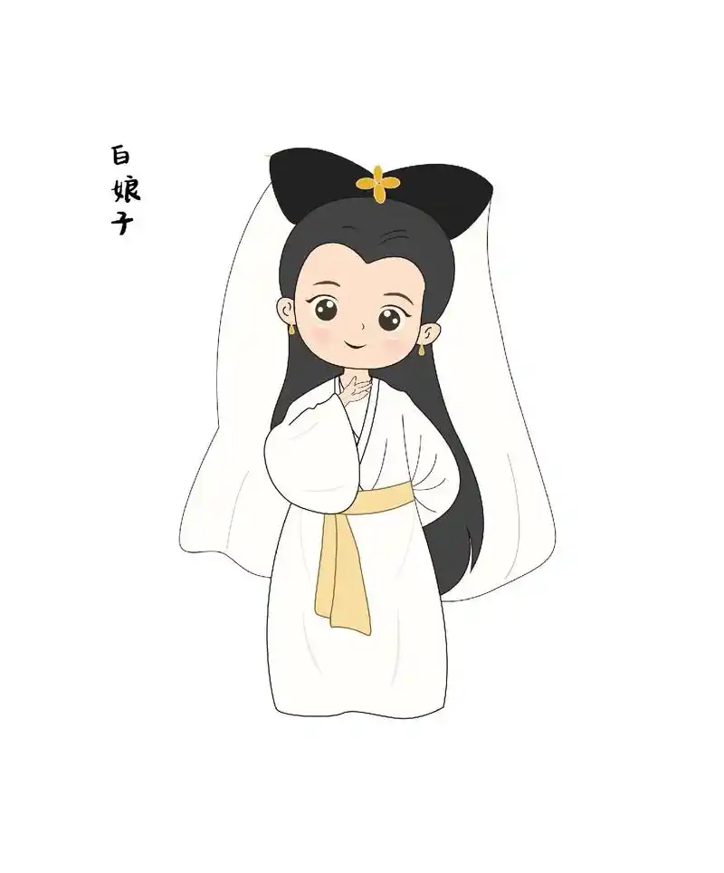 白娘子简笔画 80.90后的童年回忆 新白娘子传奇🌸 #简 - 抖音