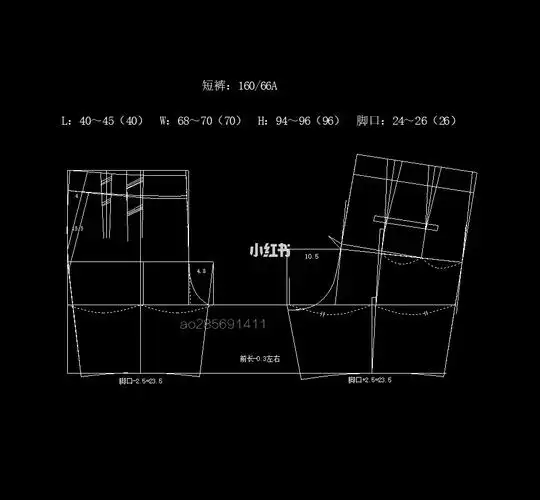 非迷你短裤制图16066a
