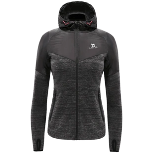 骆驼运动针织外套男女同款2019秋冬季运动服卫衣连帽夹克休闲上衣