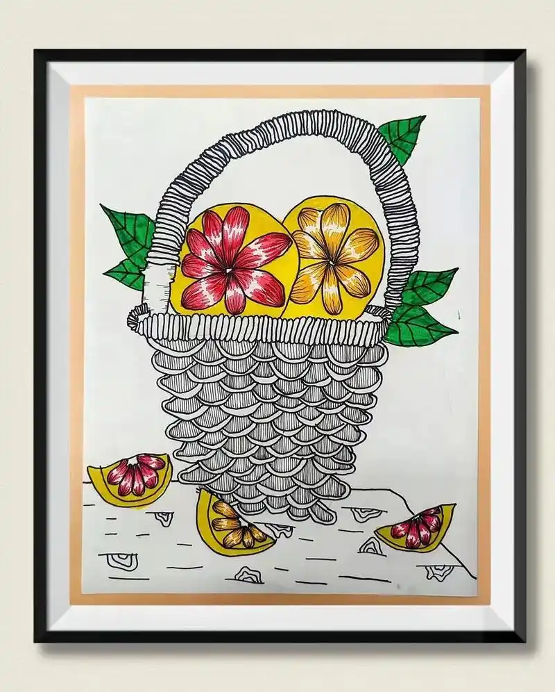 创意美术 #一年级 #静物写生 构图单元的学习之一——三角 - 抖音