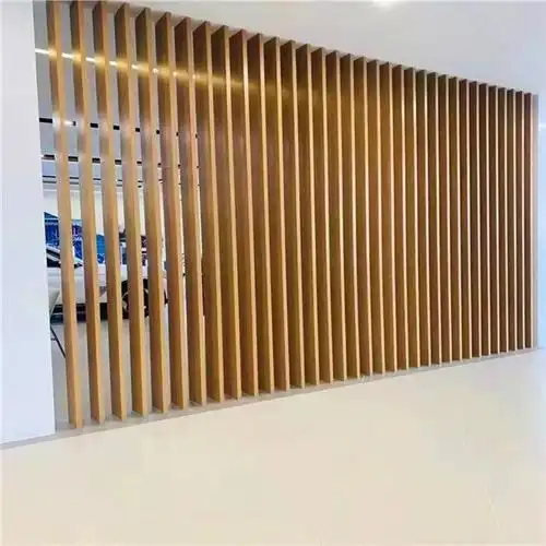 外墙造型铝格栅方管特点凹凸造型隔断铝格栅方管工艺厂家