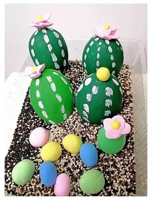 diy手工作品画蛋壳