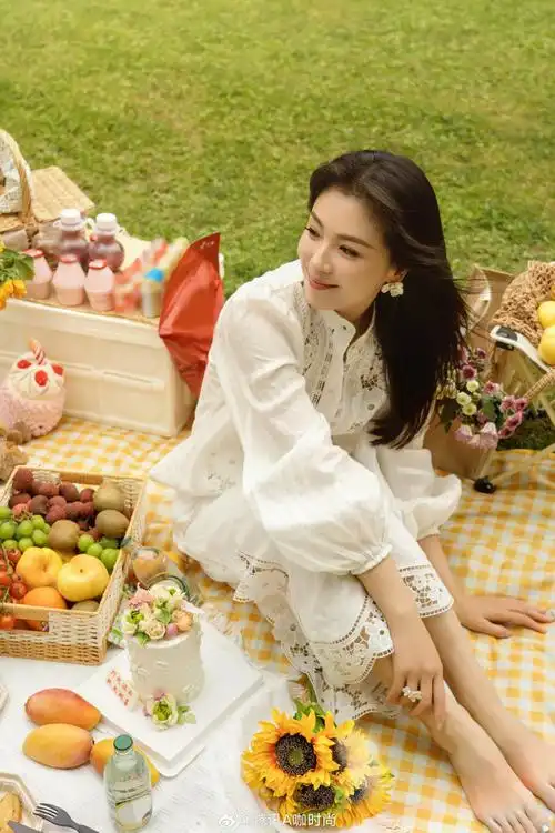 刘涛臀腰比##刘涛生日野餐大片