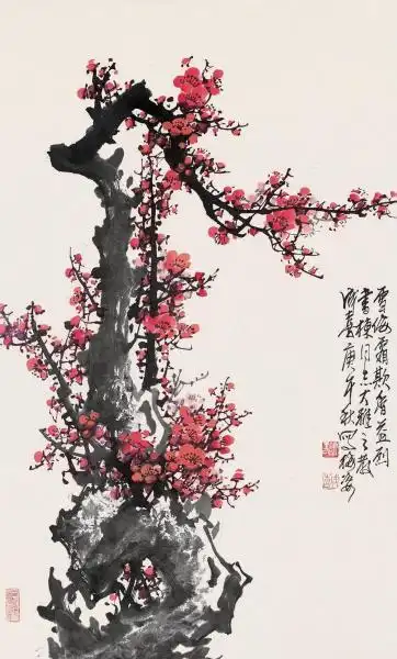 王成喜梅花作品鉴赏