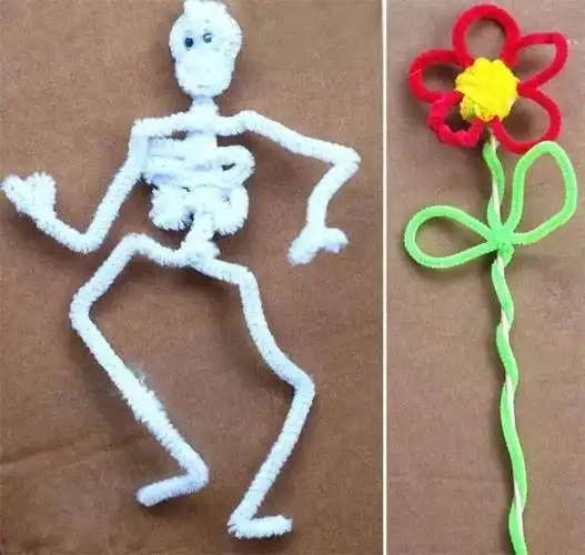 手工毛绒绒的扭扭棒和冬天更配哦