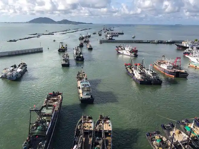 各种巡游表演,现场人山人海热闹非凡,近千首渔船启航出海捕鱼,场面