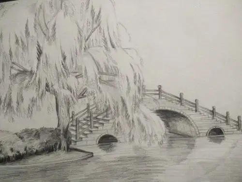 素描柳树池塘石桥5评论12更多所有评论你也来说些什么吧