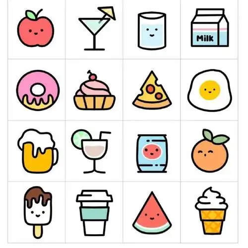 可爱的简笔画小图,简单好看