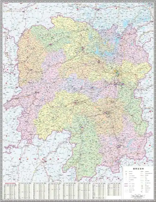 湖南旅游地图简图 湖南旅游景点分布图 湖南省自驾车路线图