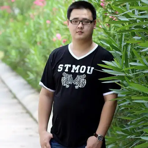 加肥加大号男装胖子胖人肥佬显瘦夏装v领短袖t恤超大码打底衫t恤