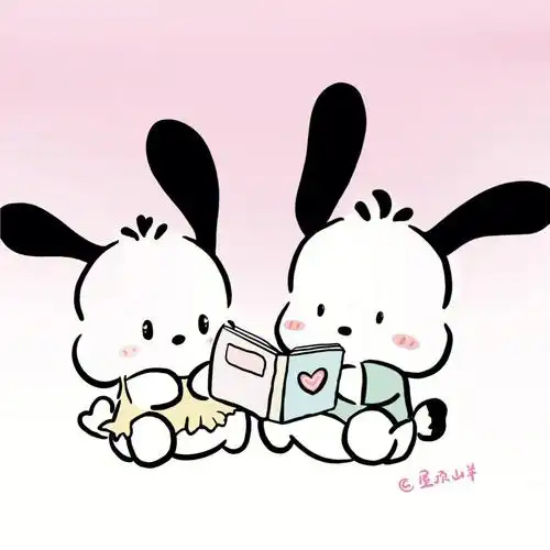 情侣头像认真读书的小帕