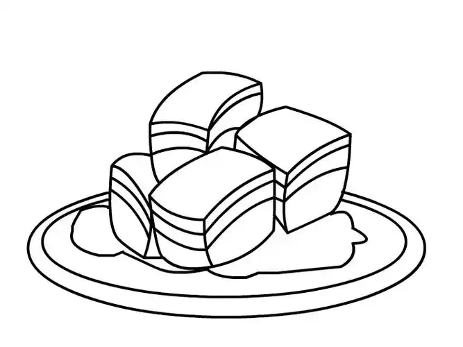 红烧肉怎么画 红烧肉简笔画-养娃家