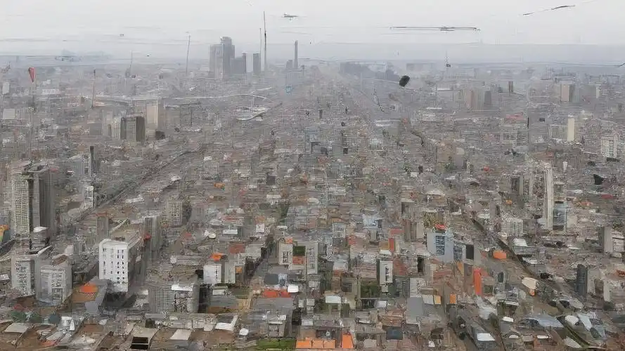 绝望壁纸,荒废的城市景象🏙️