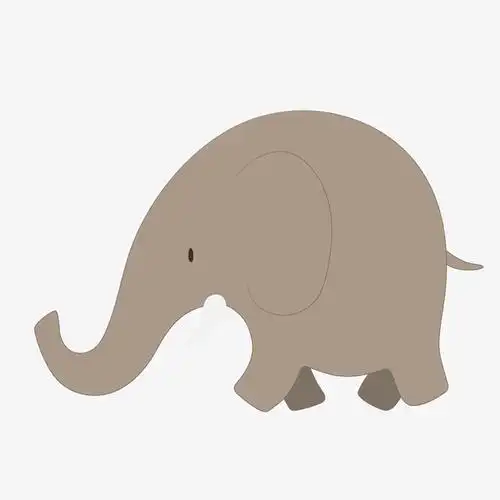 大象,扁平化,卡通,标签设计,贴纸设计,矢量图[声明] 觅元素所有素材为