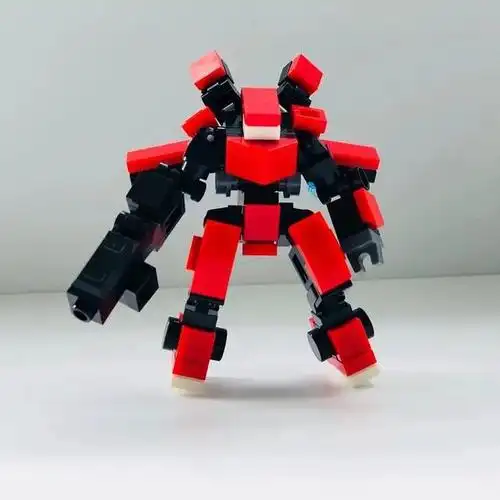 moc图纸分享乐高迷你小队红色机甲
