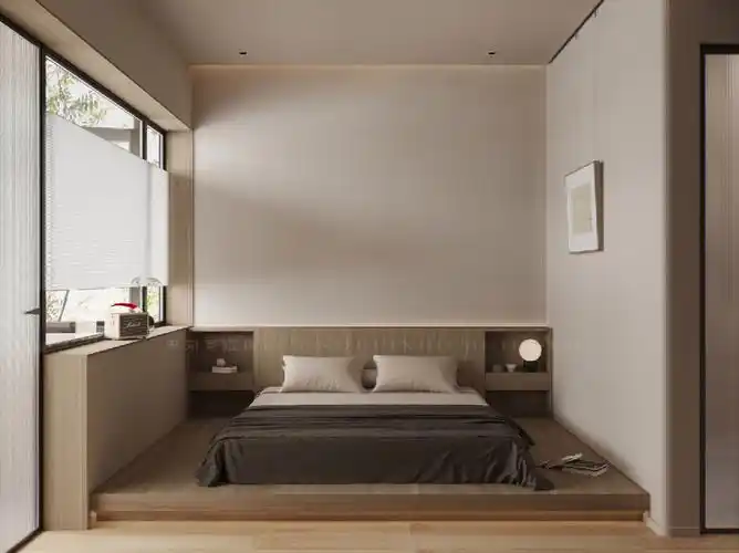 设计合集|放大紧凑型卧室空间の悬浮地台床