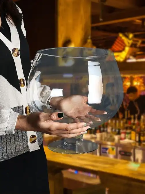酒杯巨大特大号超大巨型大容量啤酒杯大号红酒高脚杯酒杯