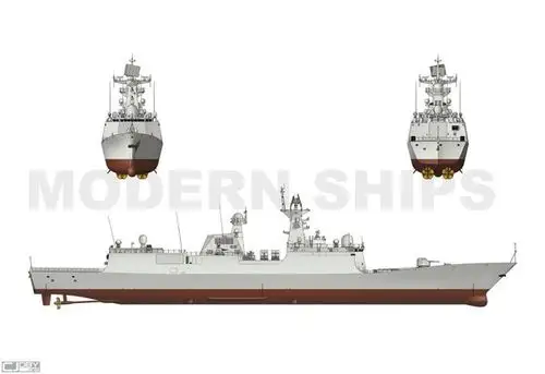 哪里可以找到054a型导弹护卫舰的图纸?最好是三视图