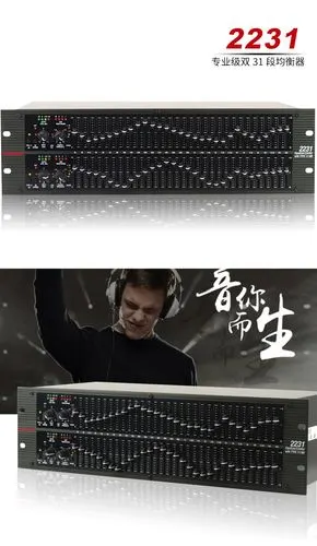 2231/专业均衡器/带压限双31段/图示专业均衡器/调音均衡器