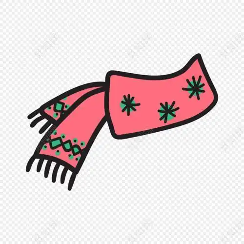 毛线围巾简笔画