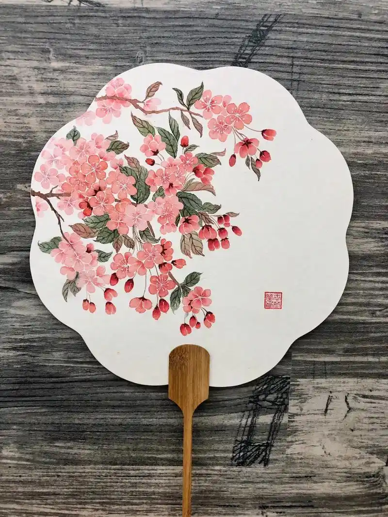 没骨画-团扇#国画团扇 #中国画 #一起学画画 - 抖音