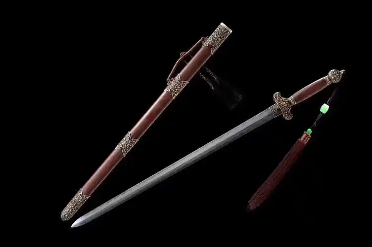 贯霄宝剑|龙泉剑|花纹钢烧刃