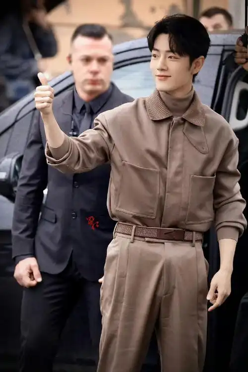 肖战米兰看秀登世趋第一##tods2024秋冬系列时装秀##肖战米兰时装