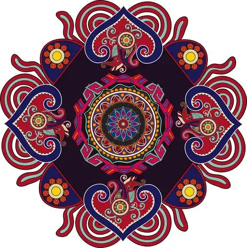 少数民族服饰纹样提取 图案设计及动态变化演示(一)