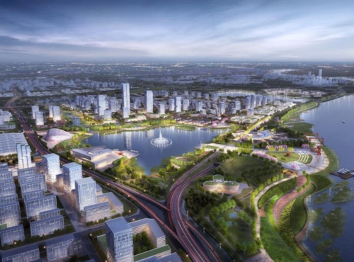 江西赣江白水湖片区城市更新规划设计文本 效果图2