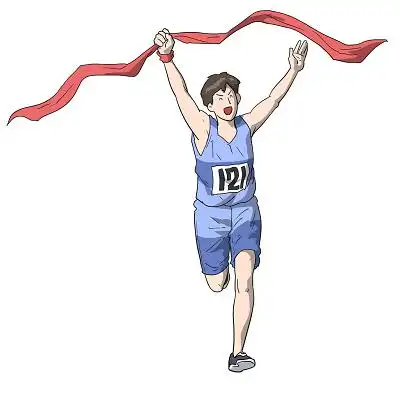 全运会十四运第十四届全国运动会东京奥运会运动手绘卡通运动季马拉松