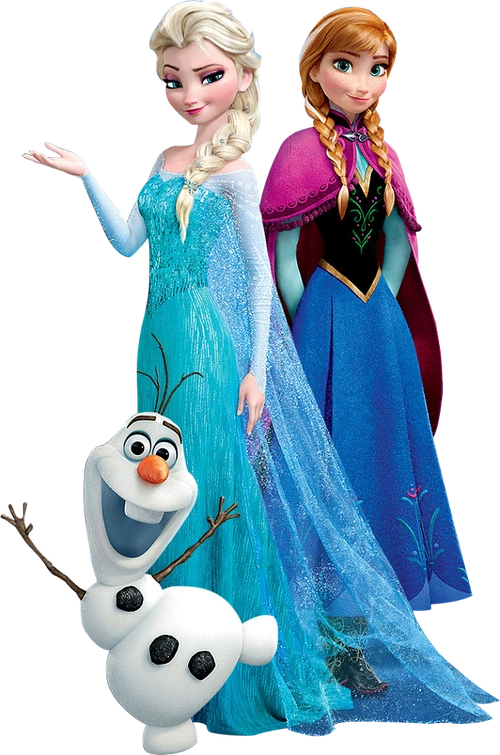 冰雪奇缘1艾莎安娜和雪宝