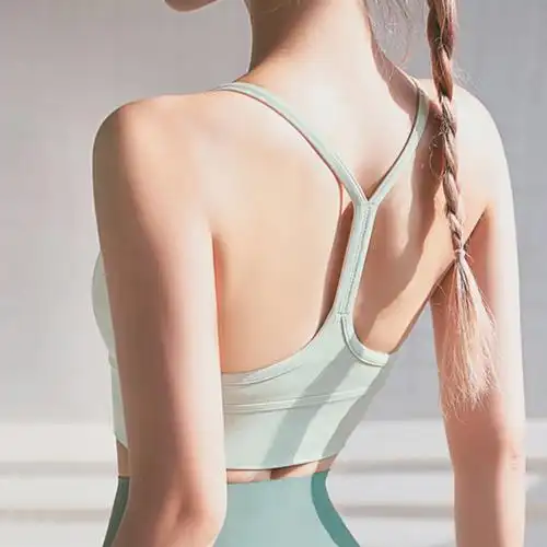文胸瑜伽美背背心bra健身肩带聚拢防震跑步运动文胸