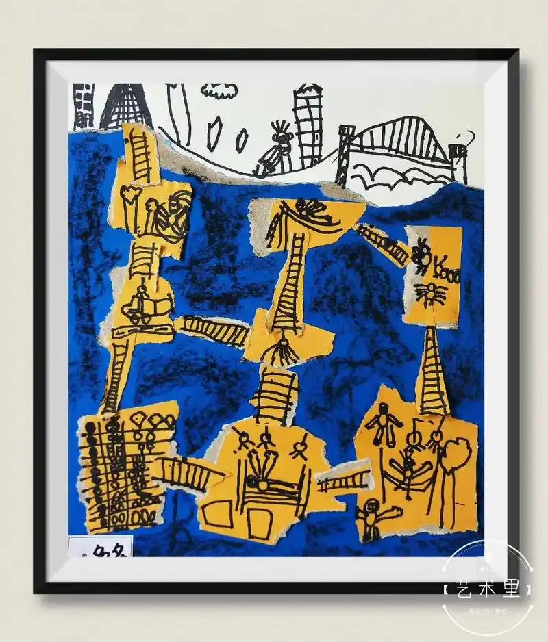 5～7岁【地下城市】创意撕贴画#画画 #一起学画画 #创意美 - 抖音