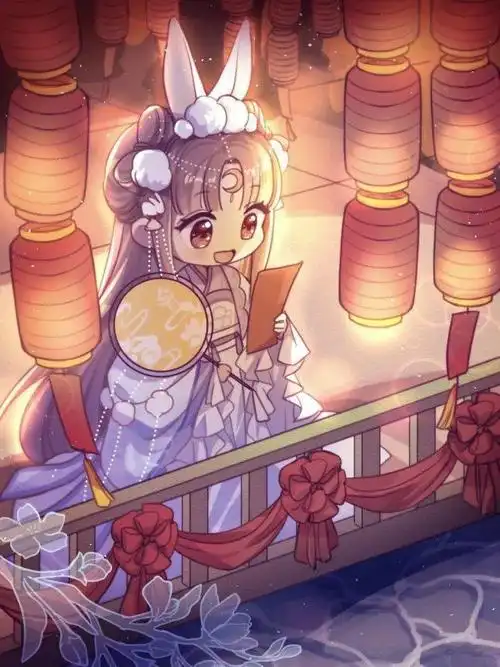 马克笔手绘q版古风可爱q版动漫人物