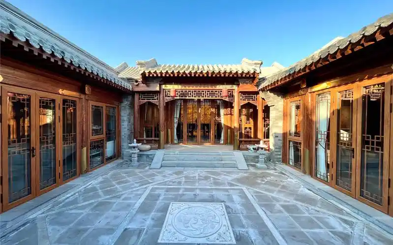 北京东城四合院丨玉河畔边新中式正座四合院出租