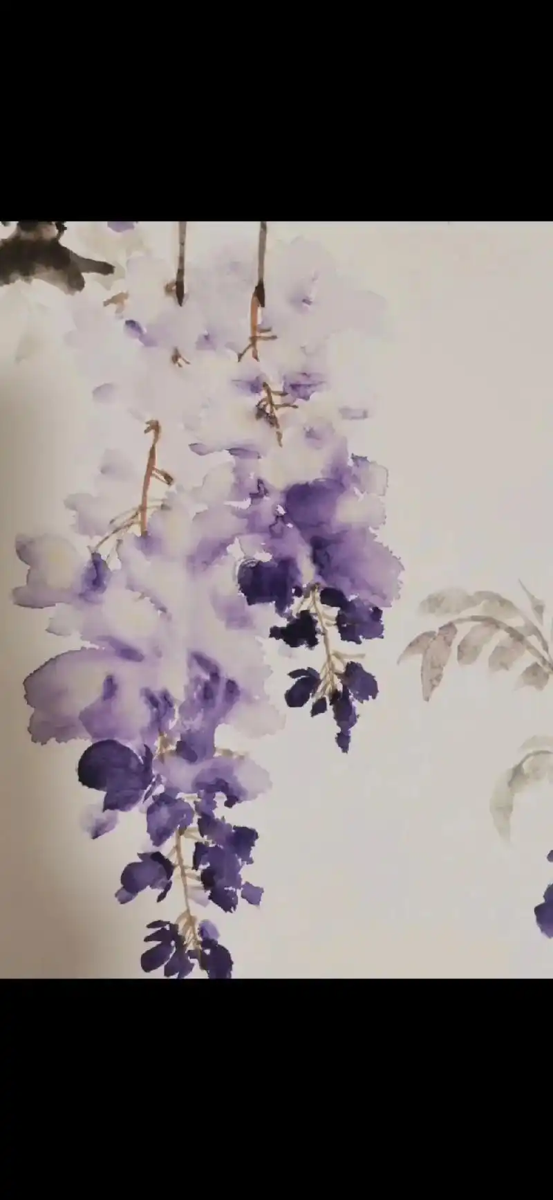 安详美好的气息,很愉快,很动听.#水墨写意 #国画 #春日神 - 抖音