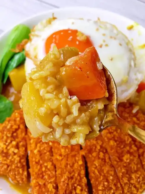 菜谱教程 | 快手咖喱鸡排饭01566难度轻松安排美味中餐 	 快手的